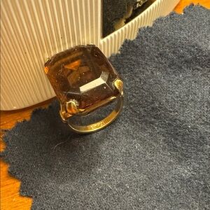 Vintage AVON (1980) smokey Topaz Ring